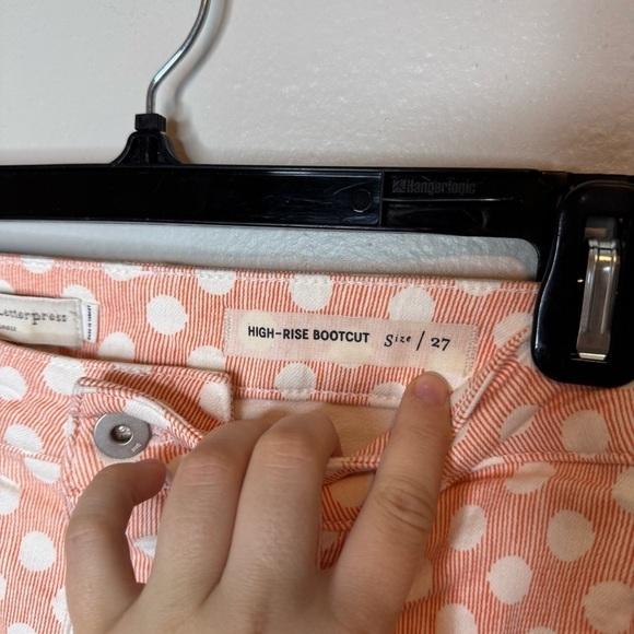 Anthropologie Pilcro and The Letterpress High Rise Bootcut Jeans Polka Dot - Picture 11 of 13